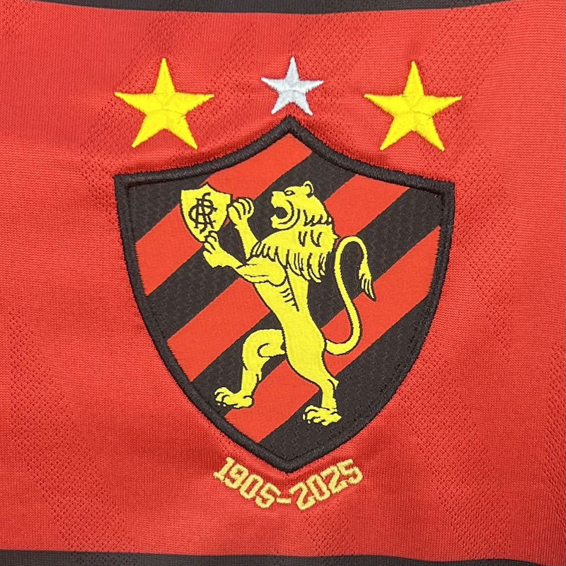 CAMISOLA DO SPORT RECIFE 25/26 VERMELHO E PRETO